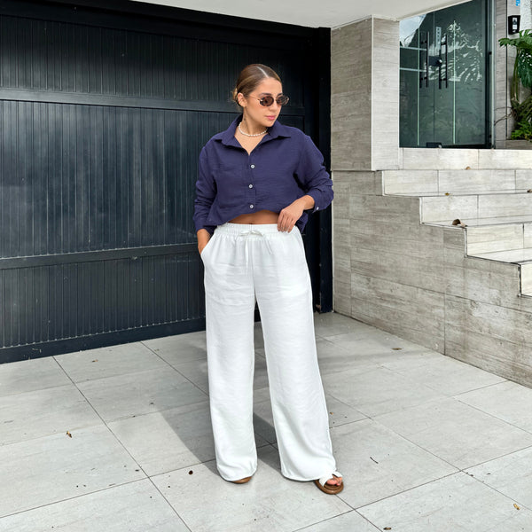 Pantalón Palma Marfil